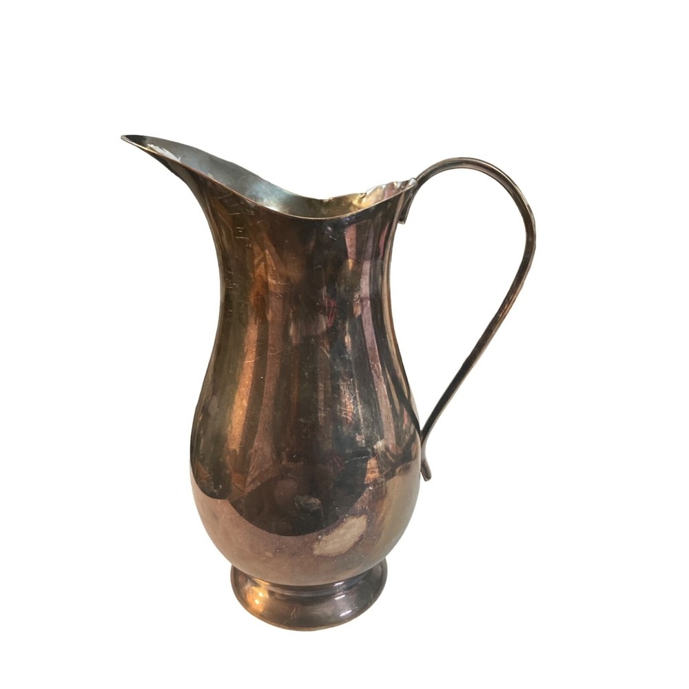 Sheffield Silverplated  Metal Pitcher Creamer Carafe Server Made USA Vintage